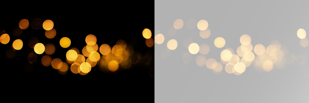 Golden glitter bokeh lights with sparkling magic dust and glowing radiant particle trail png