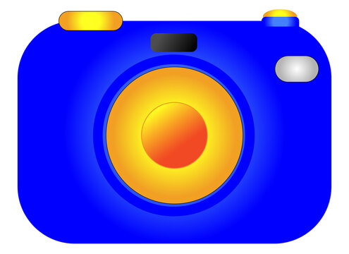 Camera Icon Flat Design