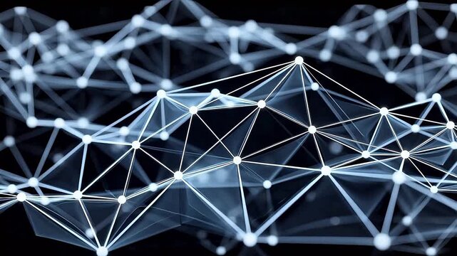 Abstract network of connected nodes