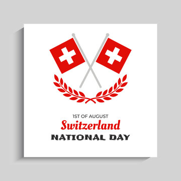 Switzerland National Day Social Media Instagram Post Banner