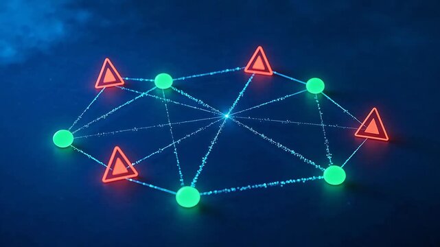 Connected nodes and triangles in network