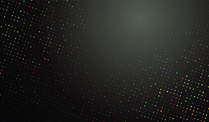 Abstract Circle Halftone Vector on a Black Gradient Background with Distressed Dot Texture Effect © SM. Nazmul Hasan
