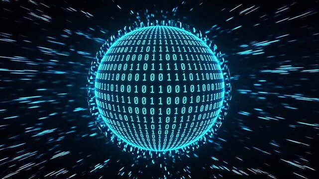 Binary sphere in digital space
