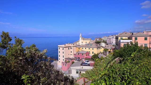 View of St Anthony's Church, Bocaddasse, Genoa.