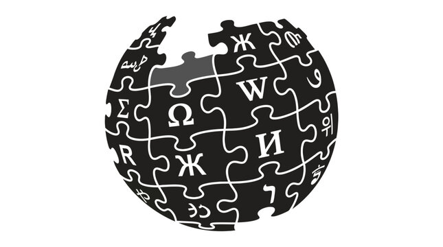 Wikipedia Puzzle Globe Logo Icon