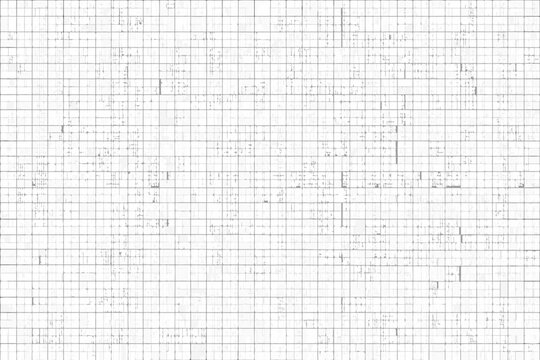 Square grid pattern with distressed lines on a white background