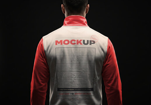 Jacket Coat Back Branding Design Mockup