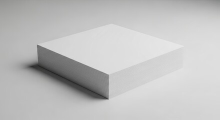 Fototapeta premium Stack of blank white paper sheets
