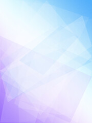 Obraz premium Abstract geometric gradient backdrop in soft blue and purple tones with faceted shapes, ideal for website headers, presentations, and promotional designs with copy space.