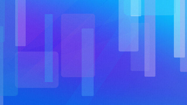 Abstract blue and purple geometric bars and blocks create a modern tech backdrop with soft gradients and calm futuristic mood, ideal for headlines.