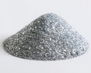 Fototapeta premium Silver Glittering Sand Pile