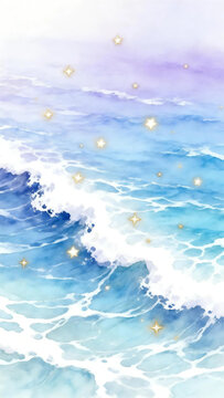 Gilded Starry Ocean Wave Fluid Texture Background Set Vertical Marbling Pattern Decor product mockup photo E-commerce marketing poster Background shooting scene