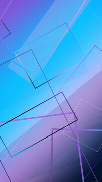 Abstract geometric design with layered line shapes in a blue and purple gradient, modern and energetic, ideal for tech, motion, and promotional backgrounds.