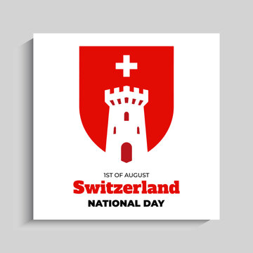Switzerland National Day Social Media Instagram Post Banner
