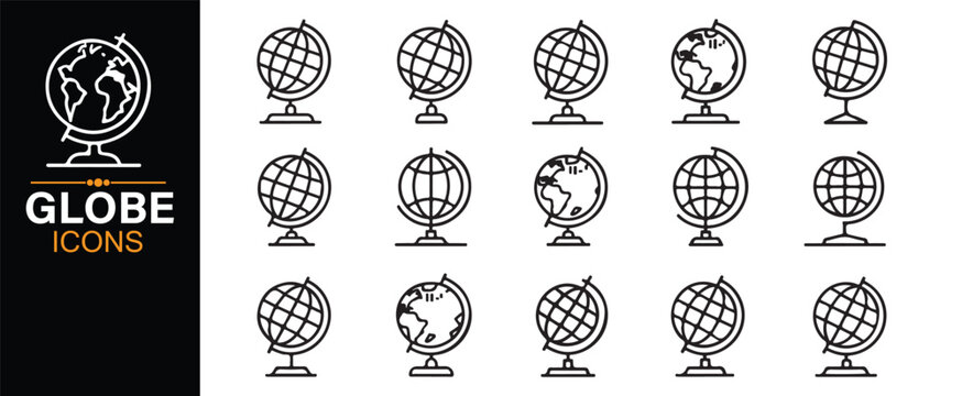 Earth Outline Icons