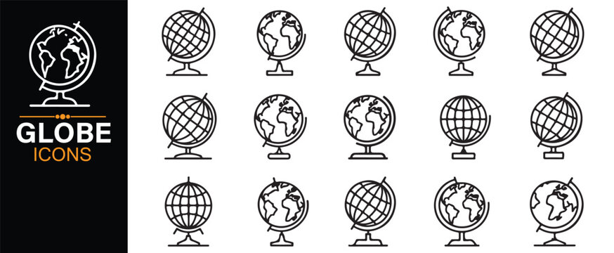 Globe World Icon Collection