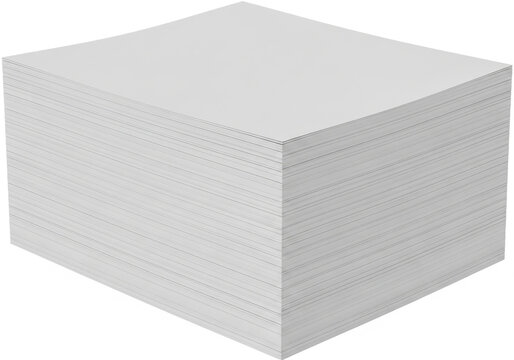 A stack of blank white paper sheets