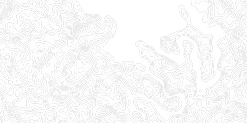 White lines grid topography counter map. abstract sea mounted map area space spiral line technology topo landscape texture. Vector geographic contour map. © MOHART PARK