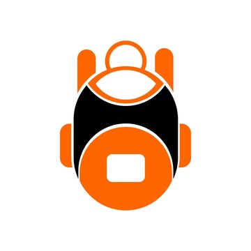 A turtle-shaped bag or a robot-face bag featuring a vector logo, a fruit design collection, or other graphics.