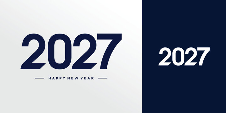 2027 logo design element with modern style idea