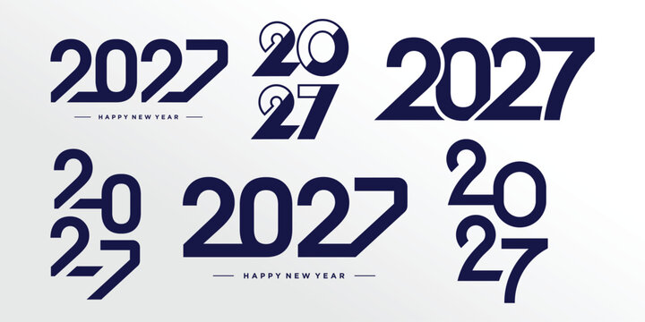 2027 logo design element with modern style idea