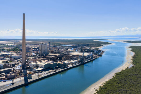 A lead smelter. Port Pirie. South Australia.
