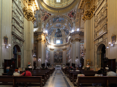 Basilica di Sant'Andrea della Valle, baroque and renaissance styled church in Rome, Italy	
