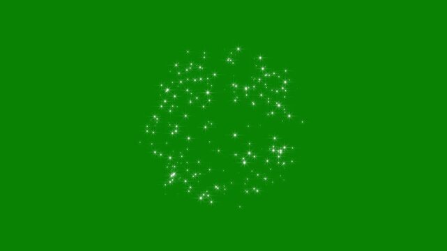 2d glitter stars particles blast animation, blinking light effect on green screen, White glitter blast sparkle star trail animation with magic dust flow. glowing glitter burst sparkles effect.