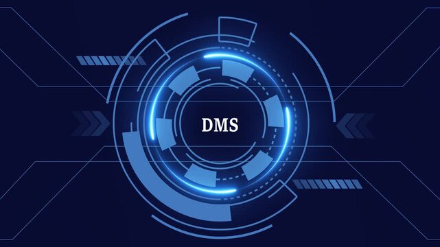 DMS Holographic Display, Financial Data Visualization, Digital Symbol in Futuristic Interfaces KILL,, for High-Speed Mobile Connectivity, Holographic Display, 