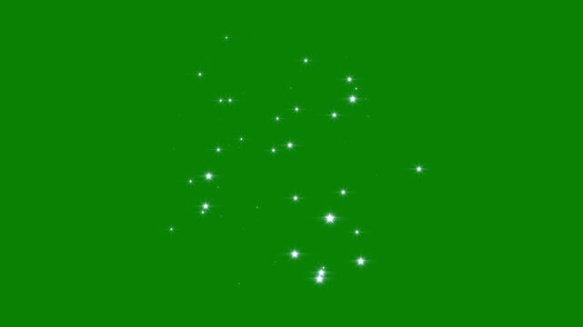 Glitter blast motion explosion animated,pixie dust path, fairy doodle stars, animated sparkle glitter on green screen. looping animation twinkling stars shining, Sparkling star blast glitter.