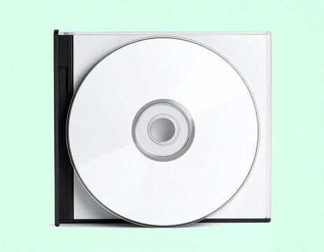 Blank White CD in Clear Jewel Case