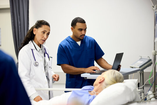Doctor and Nurse Aid Patient