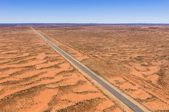 Menindee Road. Desert country. Outback New South Wales. Australia.