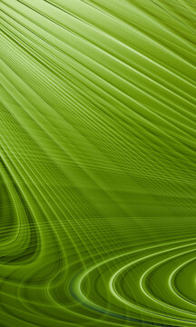 Waves of Green Lines Create a Flowing Design on a Surface