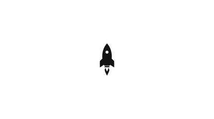 Minimal Rocket Ship Icon © Vect