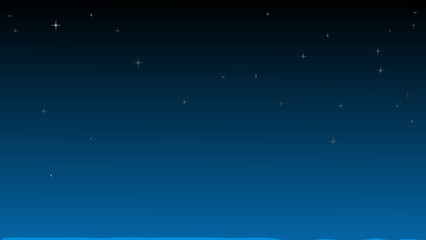 Dark blue gradient background with scattered white stars resembling a night sky illustration astronomy celestial cosmic deep blue depth © Rabindrabath