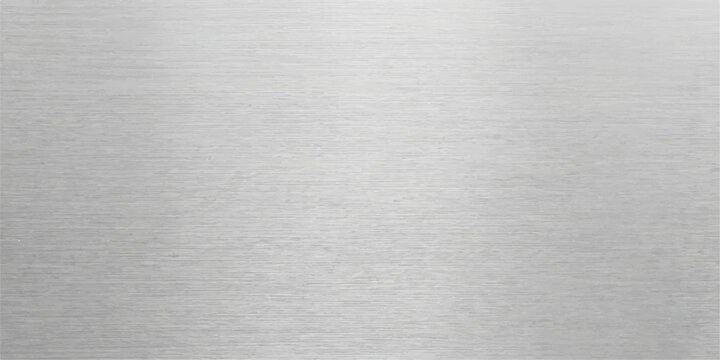 Abstract brushed silver aluminium background, bright brushed aluminium with an even fine horizontal grain and soft light, modern design for header, backdrop and banner.