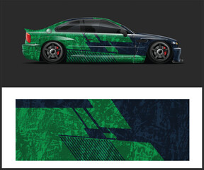 Fototapeta premium Modern Abstract Car Wrap Design for Vehicles