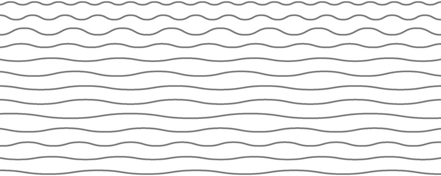 Water waves. Set of wavy zigzag lines. Wave thin line background. Vector zigzag and wavy  horizontal underline. Vector illustration