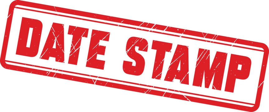 DATE STAMP: Add a professional touch to your paperwork with this simple and effective red rubber mark.