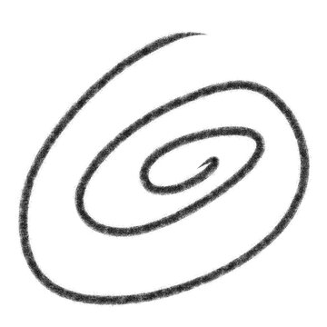 vector illustration of a spiral symbol