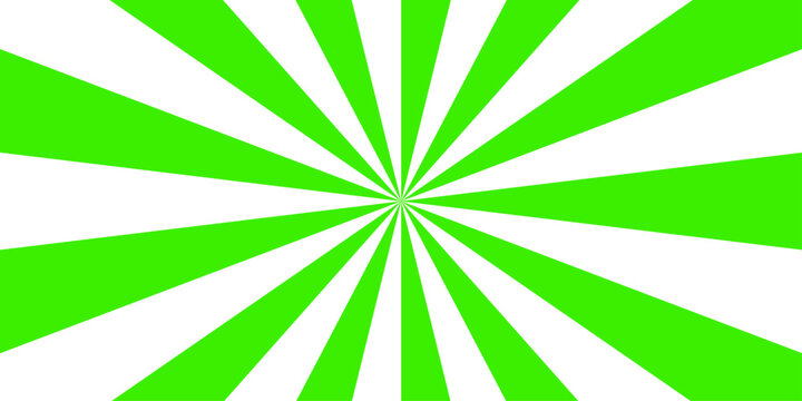 Abstract white and green sunburst background with rays. A trendy green sunburst pattern with a retro texture creates a vibrant abstract wallpaper design. Vibrant green sunburst rays swirl over a vinta