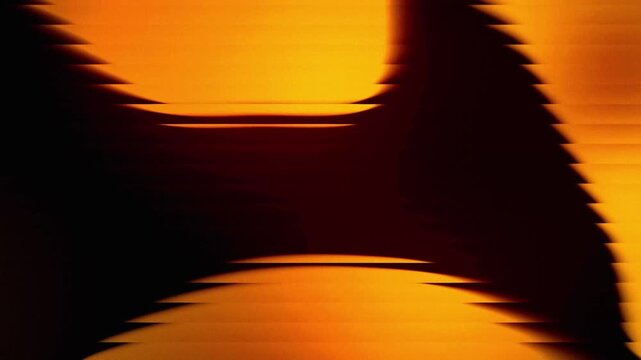 Abstract cinematic motion background, fluid golden and orange light waves flowing with distortion effect, luxury abstract texture, seamless loop animation for premium visual projects, motion graphic f