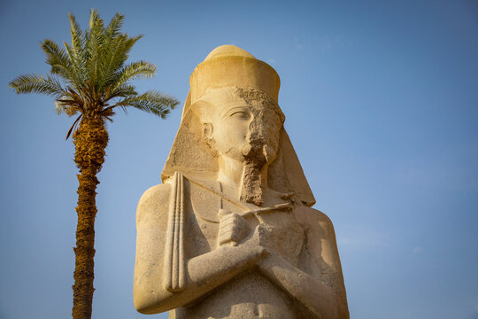 Ancient Egyptian Statue at Karnak Temple