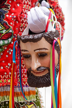 Colorful Mexican Festival Mask