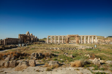 Naklejka premium Historic Great Mosque of Harran and Ancient Ruins in Sanliurfa, Turkey