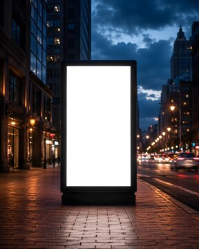 City street bus stop shelter mockup advertising display for urban campaigns
