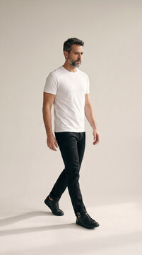 Brazillian man using basic t-shirt