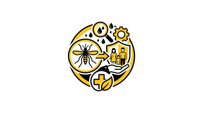 Mosquito control, disease prevention, and family protection concept