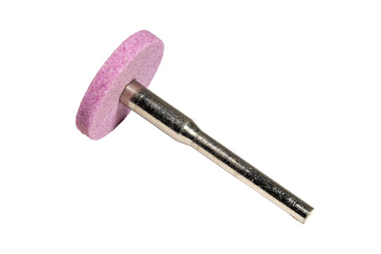 Rotary tool abrasive grinding bit for precision metal surface finishing